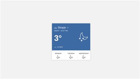 12 Bootstrap Weather Widgets