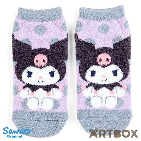 Buy Sanrio Kuromi Dot Fuzzy Adult Ankle Socks At Artbox