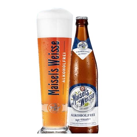 Maisels Weisse Alkoholfrei Hefe Weissbier Alcohol Free 500ml Bottle