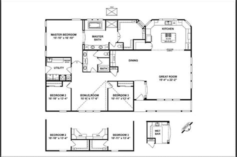 This Triple Wide Manufactured Home Design Is Spacious Mobile Home Living