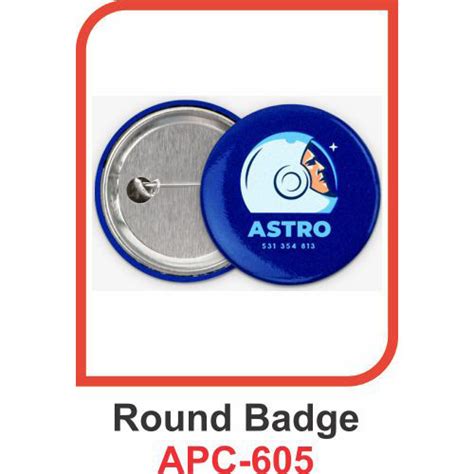 Round Badge 35mm Circular Accessory Express Your Identity