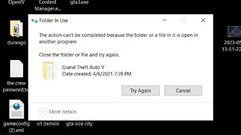 Fix The Action Cant Be Completed Because The Folder Or A File In It Is Open In Another