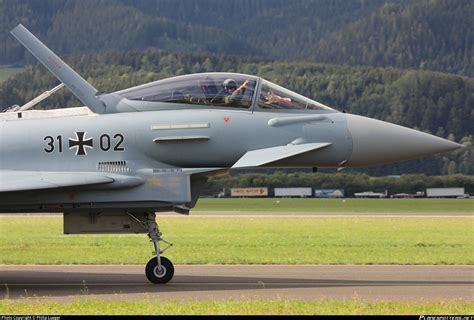 3102 Luftwaffe German Air Force Eurofighter Ef 2000 Typhoon Photo By