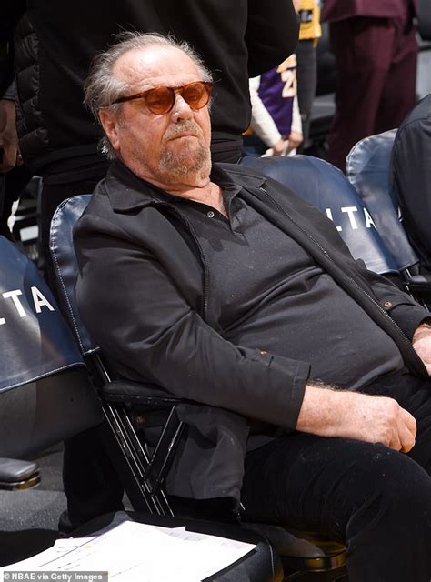 Jack Nicholson 82 Looks Delighted As He Watches La Lakers Triumph