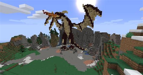 Dragon Statue Minecraft Map