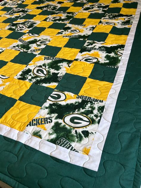 Green Bay Packers Quilt Etsy