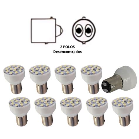 LAMPADA LED 1034 12V 21 5W 12 LEDS BAY15D BR 10U Montecarlo