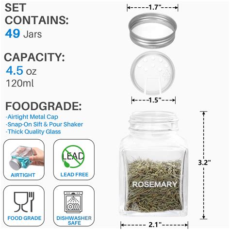 Cube Spice Jars