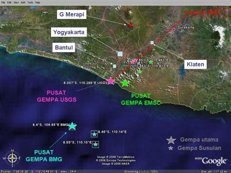 Peta Rawan Bencana Gempa Bumi Daerah Istimewa Yogyakarta Sm Iagi Ist