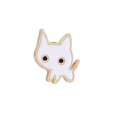 New Simple Brand Cartoon Brooch Pin Enamel Fashion Kawaii Cat Imitation