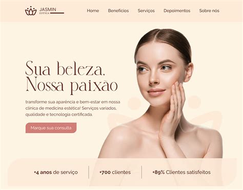 Landing Page Cl Nica Est Tica On Behance