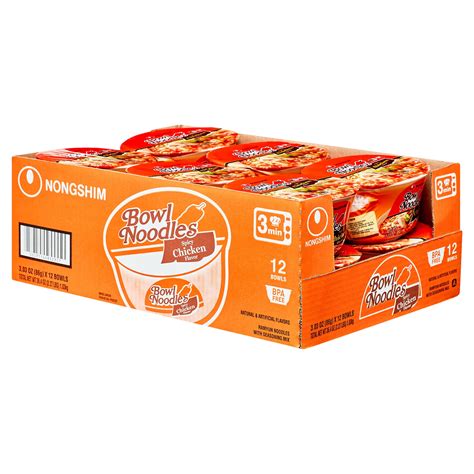 Nongshim Bowl Noodle Spicy Chicken Ramyun Ramen Noodle Soup Bowl 3