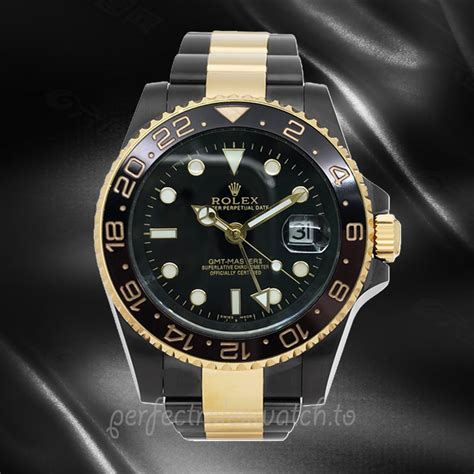 Rolex Gmt Master Ii Mm Mens Black Dial High Quality Fake