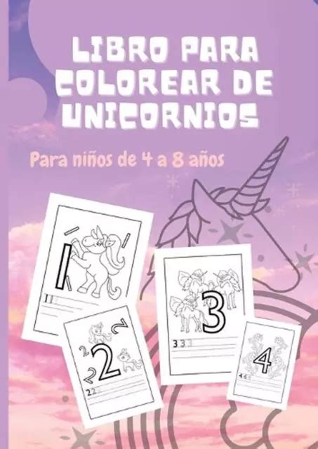 Unicornios Libro De Colorear Un Libro Para Colorear Para Ni Os De A