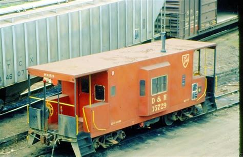 Delaware Hudson D H Caboose Color Print Ebay Colorful