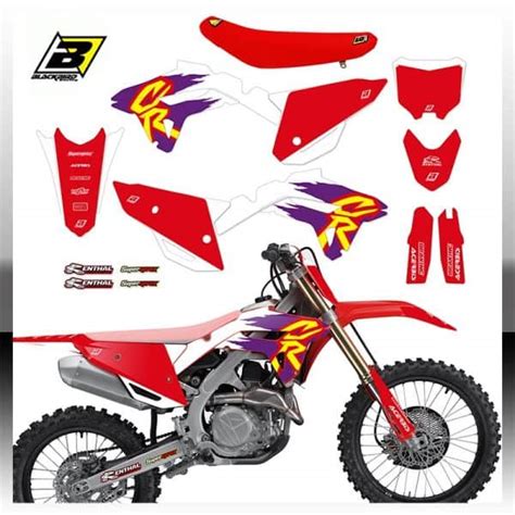 KIT GRAFICHE SELLA BLACKBIRD HONDA RETRO CRF 250 2022 CRF 450 2021