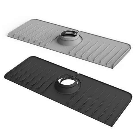 Tapis de Robinet Plateau Anti Goutte à PoignéE de Robinet Protection