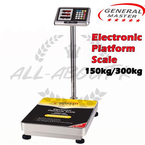 General Master 300kg Digital Scale Electronic Platform Scale Weighing