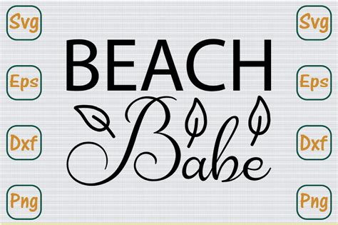 Beach Svg Design Beach Babe Graphic By Creative Shop Creative Fabrica