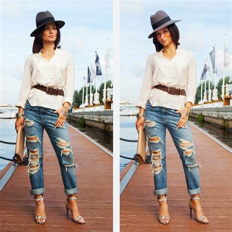 Картинки по запросу Рваные джинсы бойфренды | Fashion, Mom jeans ...