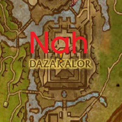 No Dazar'Alor Map - Addons - World of Warcraft