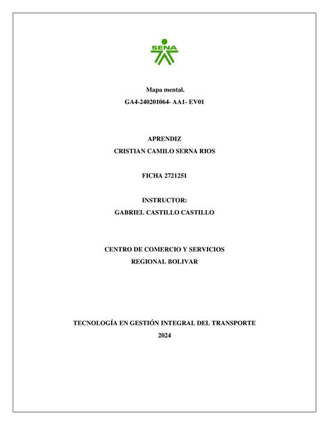 Mapa Mental GA4 2402010 64 AA1 EV01 Cristian Camilo Serna RIOS Mapa