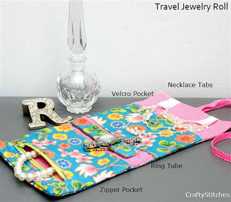 Travel Jewelry Roll With Personalized Monogram on Luulla