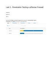 Lab 5 Docx Lab 5 Penetration Testing A PfSense Firewall Captures