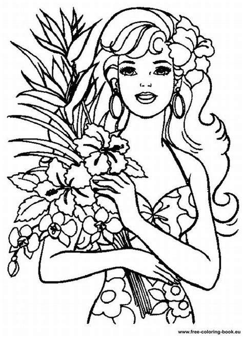 Barbie Birthday Coloring Pages At Free Printable