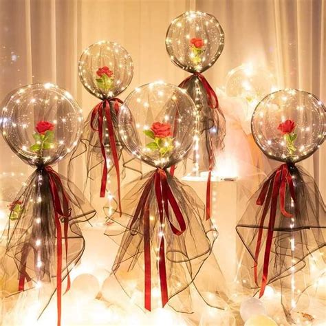 Led Luminous Balloon Rose Bouquet Artofit