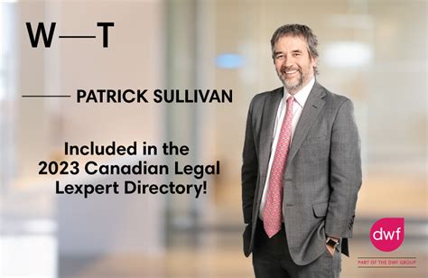 Patrick Sullivan Included In The Canadian Legal Lexpert Directory