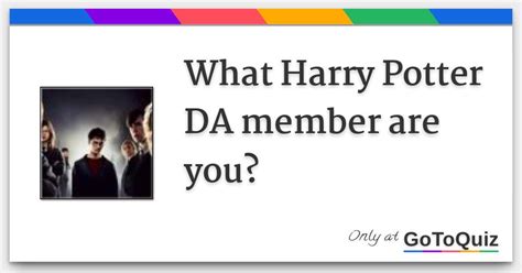 What Harry Potter DA member are you?