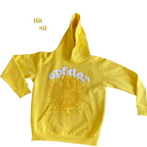 Spider Worldwide Yellow Hoodie Spider 555 Hoodie Etsy