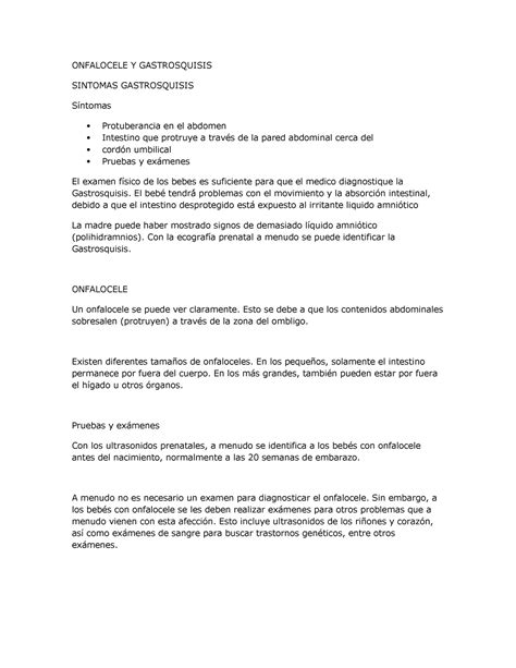 Onfalocele Y Gastrosquisis UANL PIA 2022 ONFALOCELE Y GASTROSQUISIS