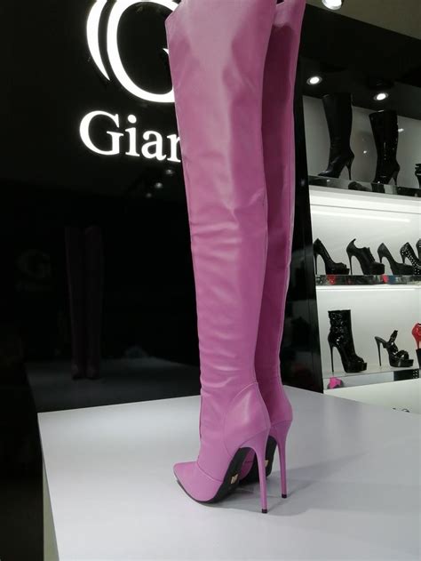 Giaro ZAZU PINK MATTE THIGH BOOTS Bootilicious Style Pink Boots