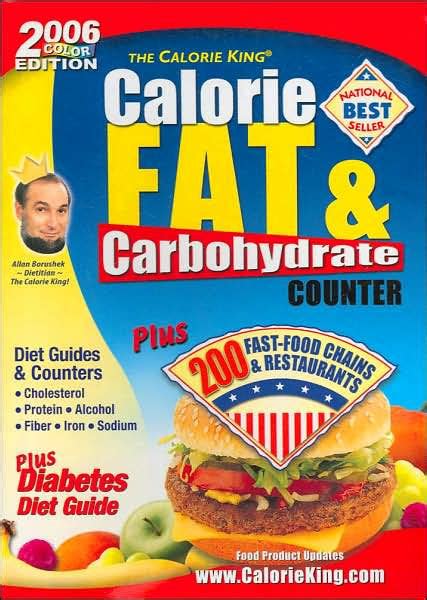 The Calorieking Calorie Fat And Carbohydrate Counter By Allan Borushek