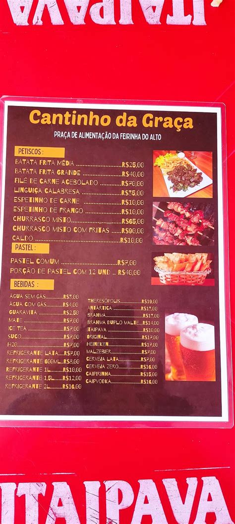 Menu Em Cantinho Da Gra A Restaurante Teres Polis