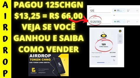 AIRDROP PAGOU R 66 VEJA SE VOCE GANHOU E COMO VENDER SEUS TOKENS