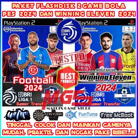 Jual Fleshdisk Game PS2 PS 2 PES 2024 Dan Winning Eleven 2024 Summer