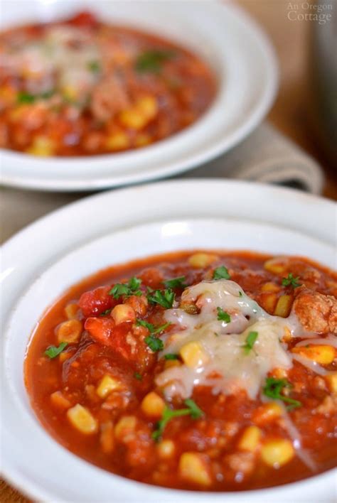 Spicy Beef, Tomato and Corn Stew - An Easy Weeknight Dinner | An Oregon Cottage