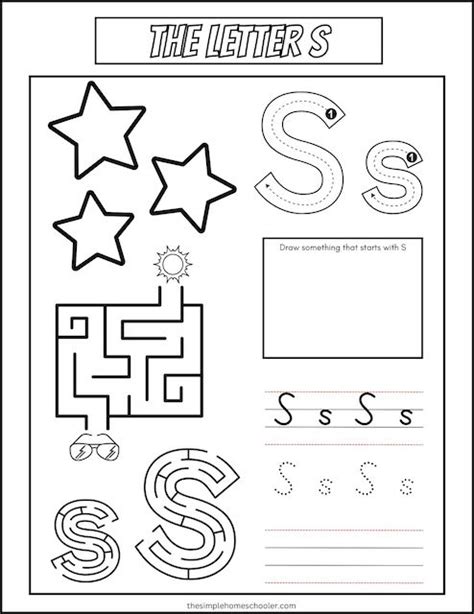 15+ Letter S Worksheets: Free & Easy Print! - The Simple Homeschooler