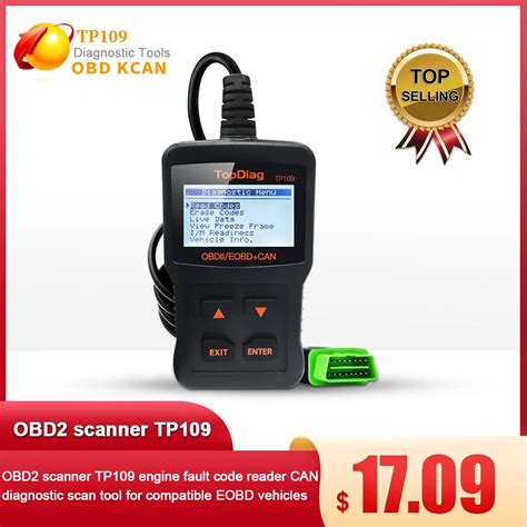 OBD2 Scanner TP109 Engine Fault Code Reader CAN Diagnostic Scan Tool