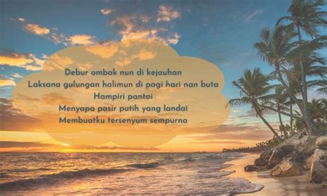 Contoh Puisi Tentang Pantai Yang Menggambarkan Keindahan Dan Ketenangan