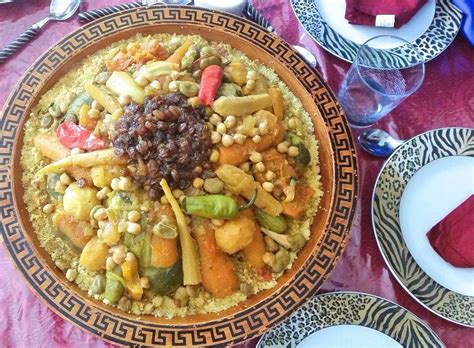 Moroccan Couscous with Seven Vegetables - Couscous Bidaoui - Taste of Maroc