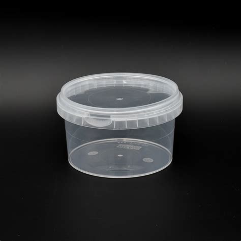 Pot Plastique Transparent Pp Ml Rond Avec Couvercle