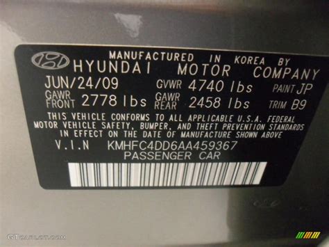 2010 Smokey Gray Pearl Hyundai Azera Gls 42928772 Photo 7 Car Color Galleries