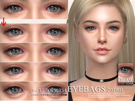 S Club WM Ts4 Skin Details Eyebags 201901 Sims Eye Bags Sims 4 Cc Skin