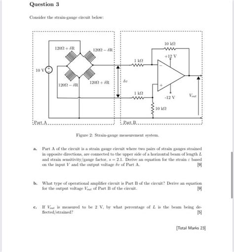 Solved Consider the strain-gauge circuit below: Figure 2: | Chegg.com