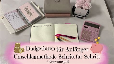 Budgetieren F R Anf Nger Sparen Mit Der Umschlagmethode Tutorial