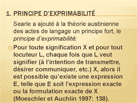 Actes De Langagesversion De Searle Un Petit Rappel